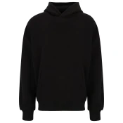 Mens Light Terry Hoody Sweatshirt - Black