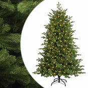 Umetno Zložljivo Božično Drevo 150 cm 150 LED Toplo bela
