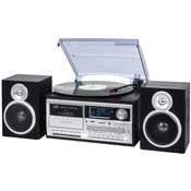 Gramofon | Kasetofon | CD Player | DAB+ | Bluetooth | 25W | Crni | TREVI