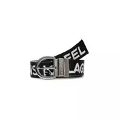 KARL LAGERFELD JEANS Pas  črna / bela