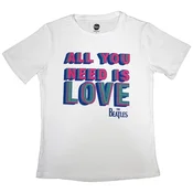 The Beatles All You Need Is Love White L Ženske Majica
