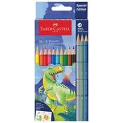 BOJE DRVENE 10 BOJA PLUS 3 BOJE DRVENE DINO FABER CASTELL 111213 BLISTER