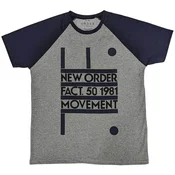 New Order Movement Raglan Grey & Navy Blue L Majica