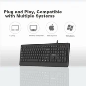 ThinkPlus Tastatura, Žicana, Crna