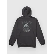 Salty Crew Super Fly moški pulover s kapuco charcoal