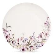 shumee Velik ploščat krožnik za večerjo, porcelan, rože, 27 cm