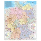 Stiefel Wandkarte Großformat Deutschland politisch mit Wappen