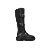 Zimski škornji KARL LAGERFELD Kreeper Wedge KL44490 Črna