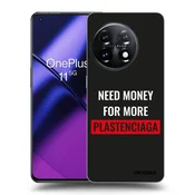 Silikonski črni ovitek za OnePlus 11 5G - More Balenciaga