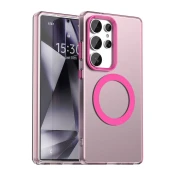 Hibridni ovitek Techsuit CandyCase MagSafe za Samsung Galaxy S25 Ultra - pink