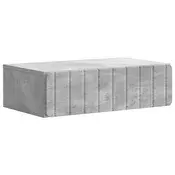 vidaXL Stenska stranska miza Betonsko siva 59 x 34,5 x 17 cm