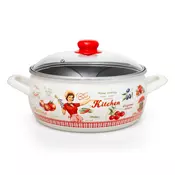 Metalac plitka šerpa RASPEVANA KUVARICA 24cm/5,3lit Krem