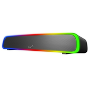 GENIUS zvucnici USB SoundBar 200BT/ Bluetooth/ 3.5 jack/ 4W/ RGB/ crni