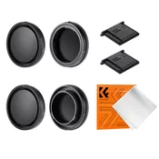 K&F Sony E-mount Body Cap*2 + Lens Rear Cap*2 + Hot Shoe Cap*2 + Cleaning Cloth*1