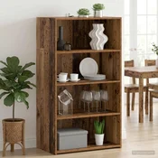 vidaXL Visoka komoda Hrastovina 70 x 41 x 124 cm Inženirski les