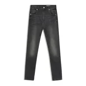 Bershka Kavbojke PAI črn denim