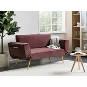 Kavč Berwyn 2362 (Roza) Roza, 146x91x82cm, Blago, NogeNoge: Kovina