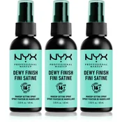 NYX Professional Makeup Makeup Dewy fixing spray 3x60 ml