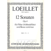 LOEILLET:12 SONATEN OP.4 1-3 HEFT 1