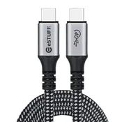 eSTUFF Kabel USB C-C USB4 Gen3x2, 1,2m