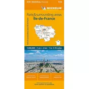 Ile-de-France - Michelin Regional Map 514