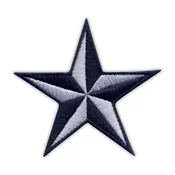 shumee Našitek Jadralna zvezda - črna/siva - Prišitje - Vezen našitek/značka/emblem