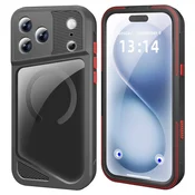 Box Vodoodporni ovitek IP68 za iPhone 17 Pro Max, GTM MagSafe, črn