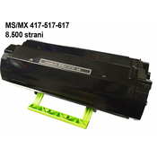 FENIX MS417-MX417 črn toner za 8.500 strani nadomešča toner Lexmark 51B2H00 za Lexmark MS417dn, MS517dn, MS617dn, MX417de, MX517de, MX617de