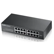 Zyxel GS1100-16 Unmanaged Gigabit Ethernet (10/100/1000) Black