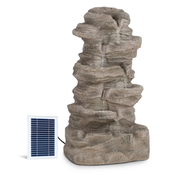 Blumfeldt Stonehenge XL, solárna fontána, LED osvetlenie, polyresin, lítium-iónová batéria (SOL1-StonehengeXL-Sa)