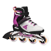Ženski rolerji Rollerblade Macroblade 84 W Light Grey/Violet/Orange EUR 42
