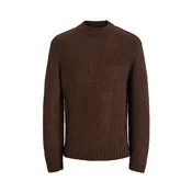 JACK & JONES Pulover JORSALAMANCO temno rjava