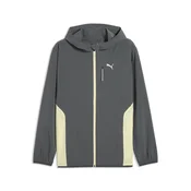 PUMA FLEX STRETCH Woven Training Jacket Men, Clothing, Galactic Gray/Apple Spritz, M