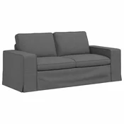 Vidaxl Kavč Temno siva 182 x 80 x 82 cm blago
