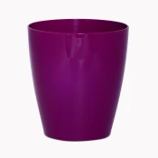 Okrasni PVC lonec Iris, vijola, fi12cm
