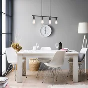Homestyle4U Jedilna miza, 200.5x90.5x76.5 cm, bela, raztegljiva