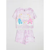 Sinsay - Pamukna dvodelna pidžama sa printom Care Bears - lavanda