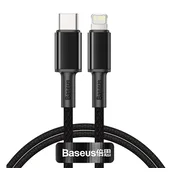 iPhone 14 Pro / 14 Plus / 14 BASEUS kabel za prijenos podataka Type-C - lightning, 100 cm, SREBRO/CRNA CATLGD-01
