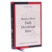 NKJV, Matthew Henry Daily Devotional Bible, Hardcover, Red Letter, Comfort Print
