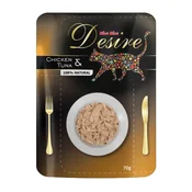 Desire premium z jerked mesom Piščanec in tuna, žepek 70 g