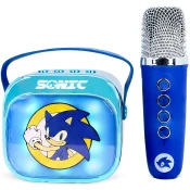Brezžični karaoke zvočnik OTL Sonic the Hedgehog PopSing z LED-osvetlitvijo in mikrofonom