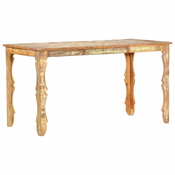 Greatstore Jedilna miza 140x70x76 cm trden predelan les