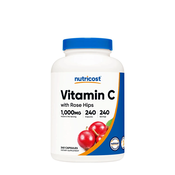 Nutricost – Vitamin C s šipkom, 240 kapsul