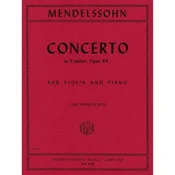 MENDELSSOHN:FLUTE CONCERTO E MINOR OP.64 FOR FLUTE AND PIANO