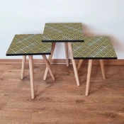 Hanah Home Set klub stocica 3Shp228, 3 komada, Bela