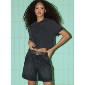 Trendyol Kavbojke črn denim