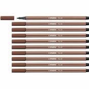 Flomaster Stabilo Pen 68 Smeđa (10 Dijelovi)