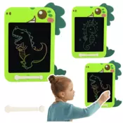 Marker za crtanje, ploča za pisanje, LCD, dinosaur, olovka, zelena