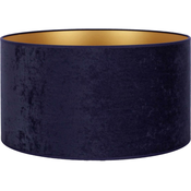 Duolla - Univerzalni abažur VELVET E27, precnik 35 cm, plave/zlatne boje