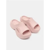 Sinsay - Penaste papuce na platformi - pastelno roze